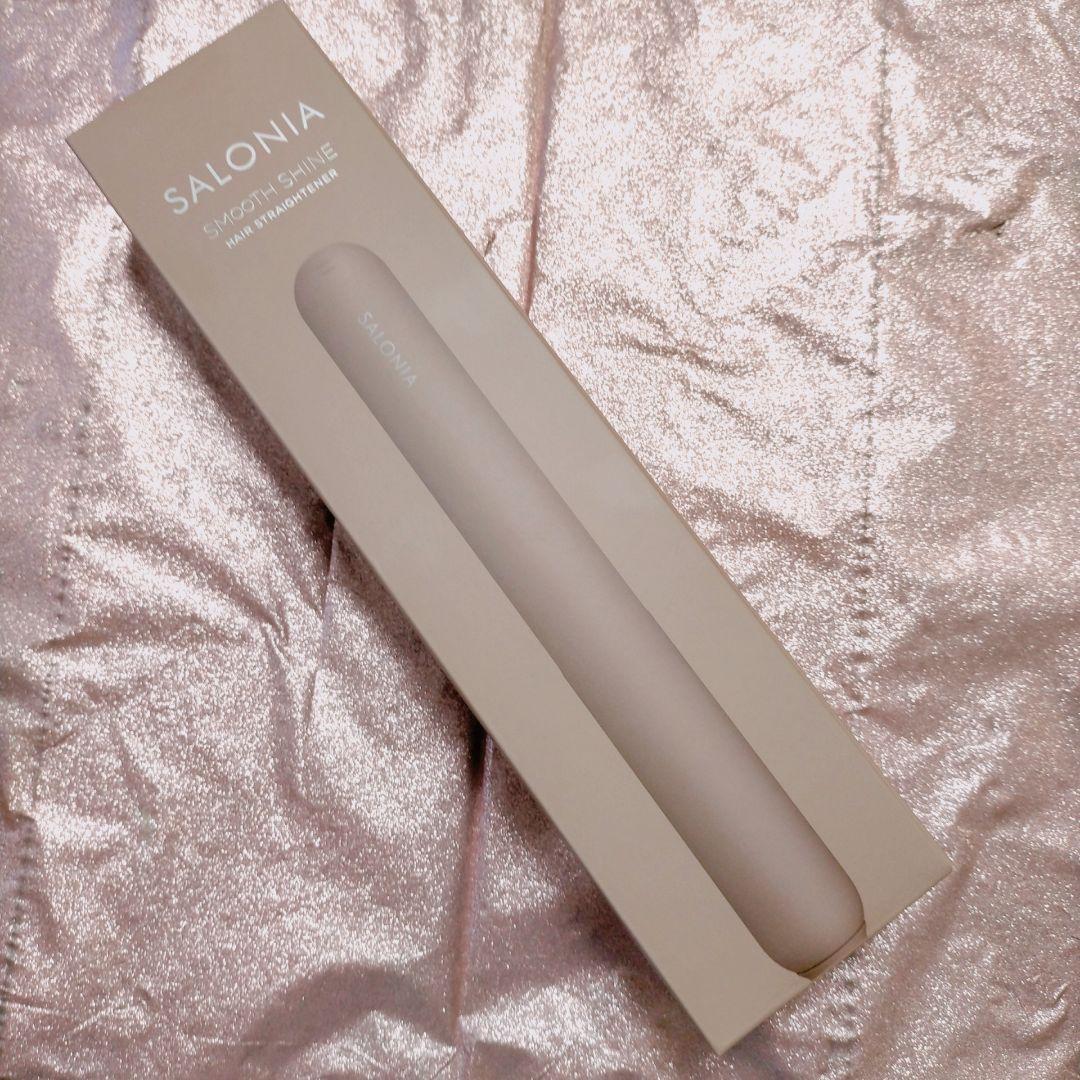 SALONIA スムースシャイン ストレートヘアアイロン 24mmブラウンココア