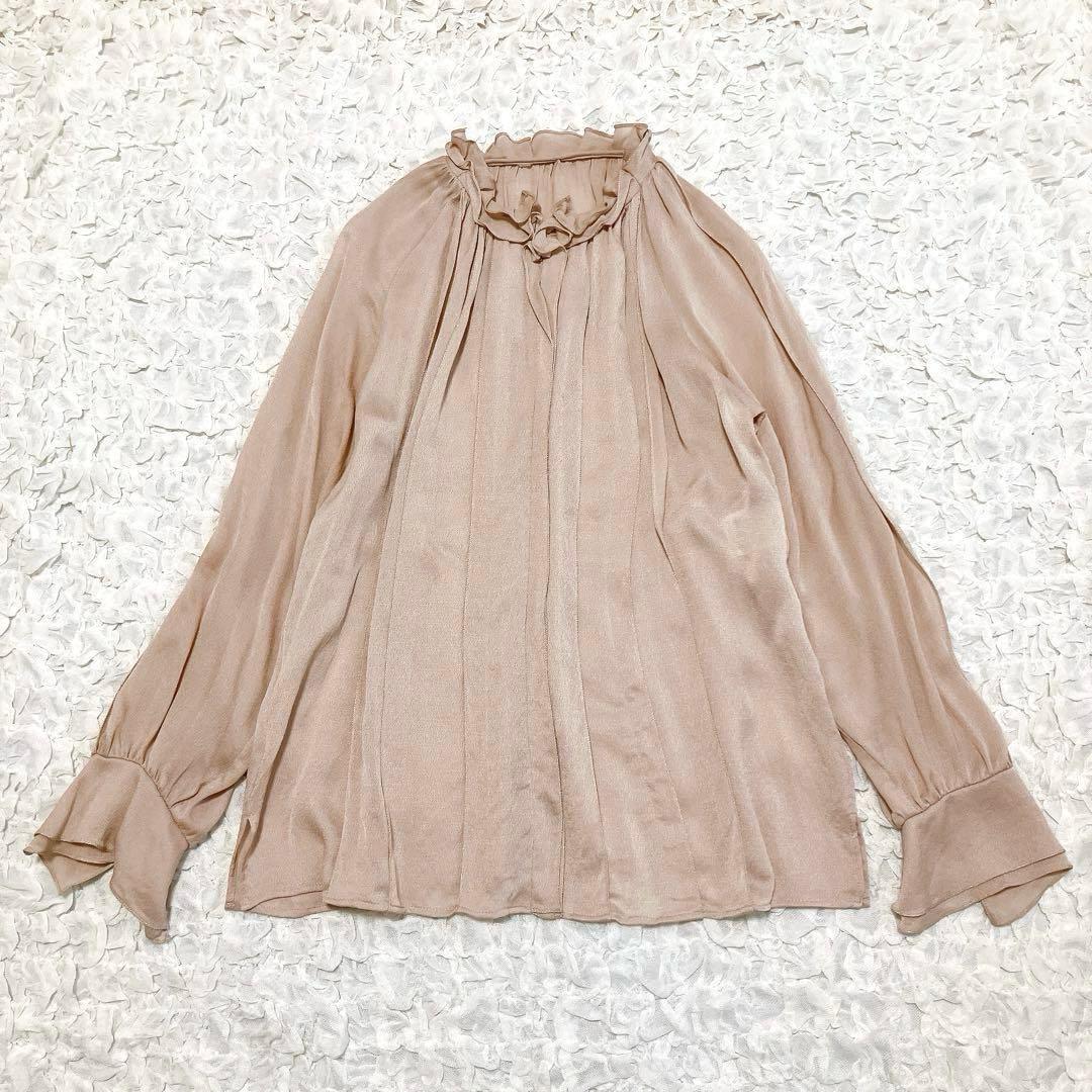 カタログ掲載【25SS】MORABITO SPELL フリルブラウス　ピンク