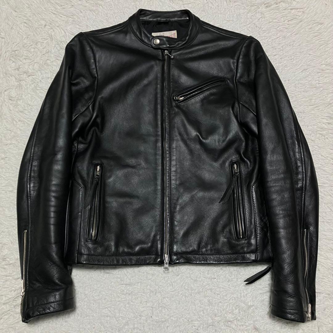《美品珍品早い者勝ち》y'2 leatherシングルライダース本革リアルレザー