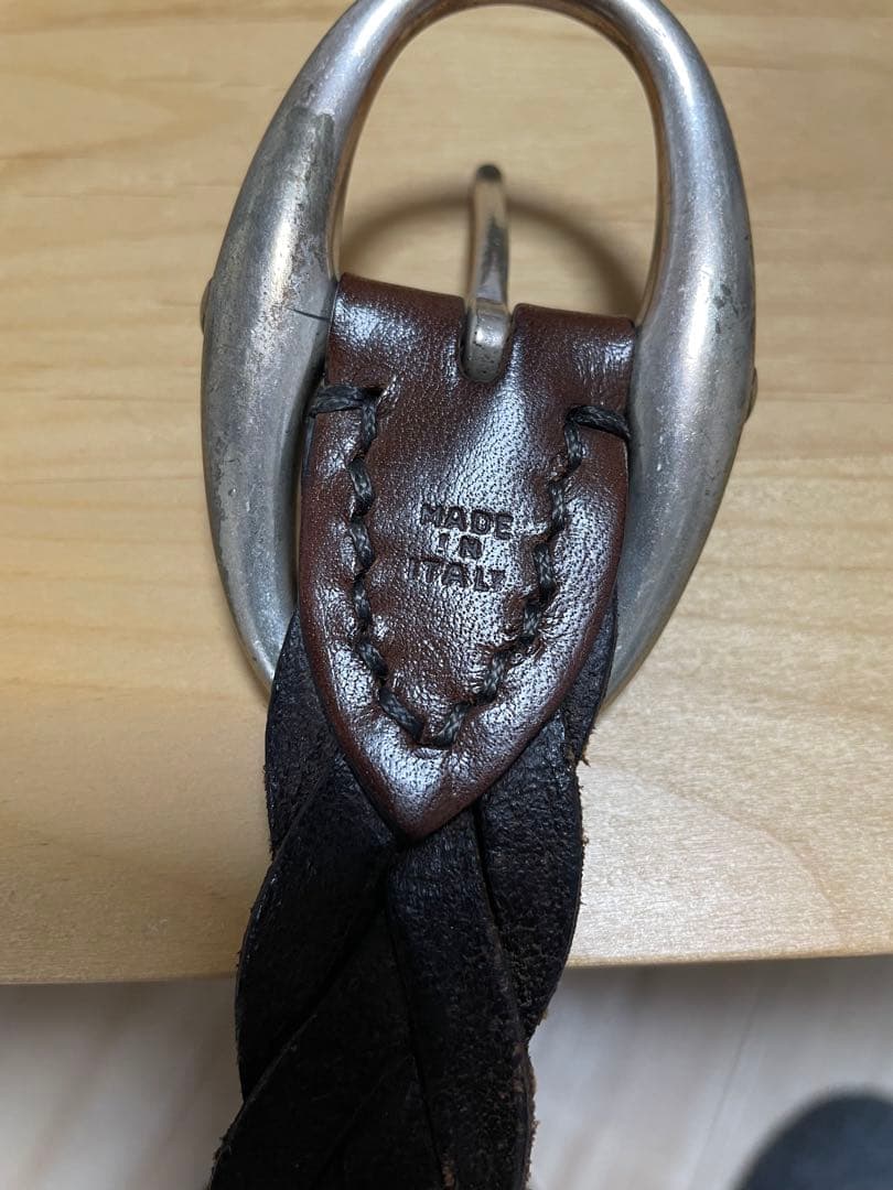 ダニエル&ボブ　編み込みレザーベルト