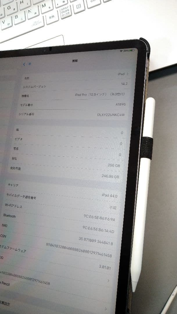 ipad pro au　wi-fi+cellular 256GB A1895