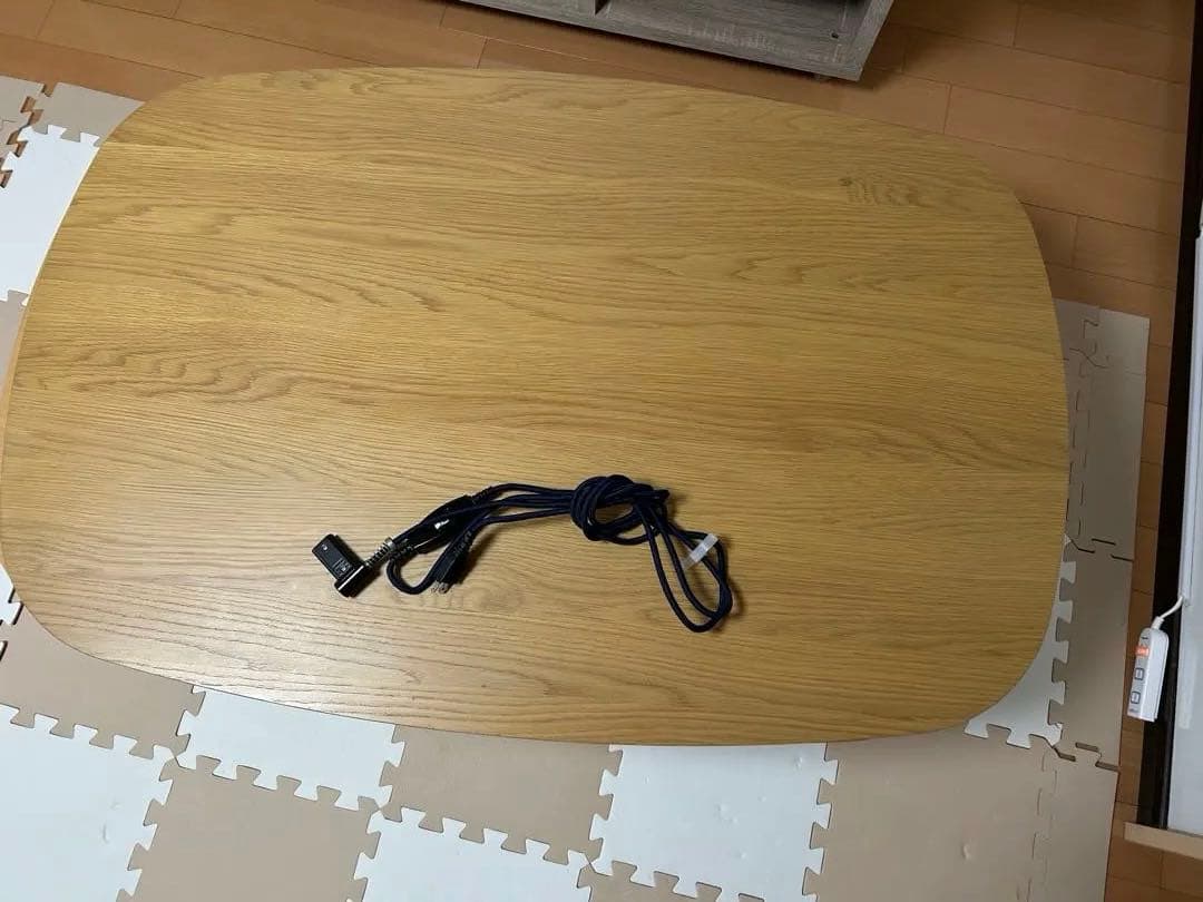 ニトリ　こたつテーブル　楕円形　ライトブラウン　120×80cm