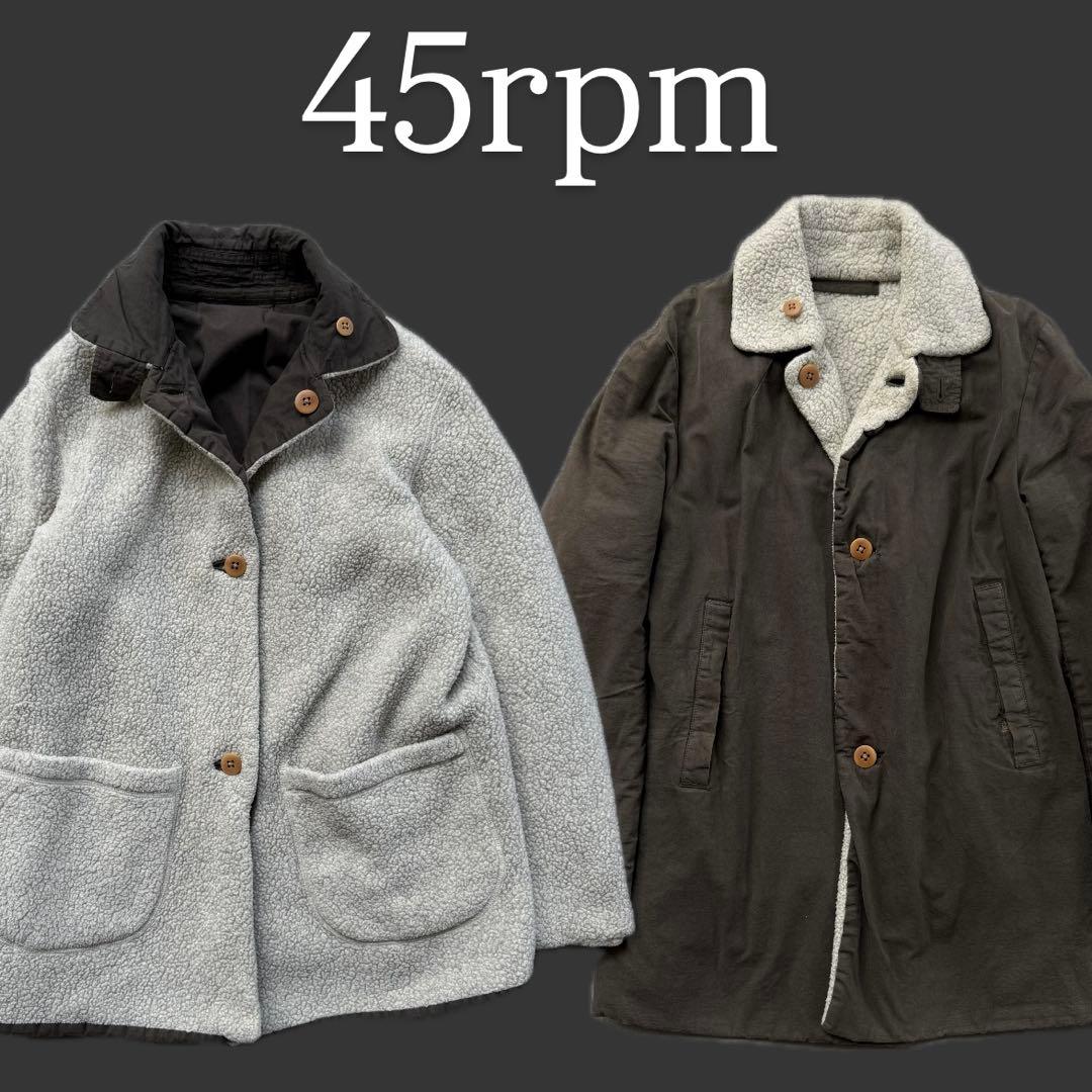 コグマ専用　45rpm リバーシブル ボア キャンバス ジャケット コート45R