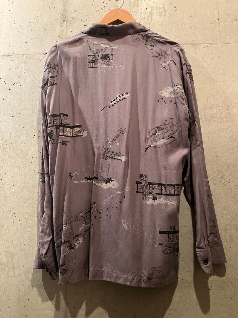 POTER CLASSIC セルジオレオーネ ロングアロハシャツ サイズ L