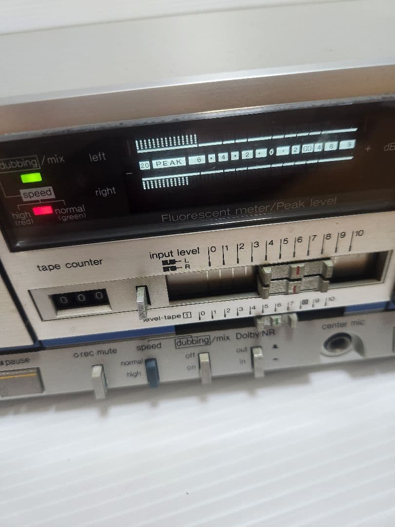 [当時物 動作品] Technics RS-M222 ダブルカセットデッキ