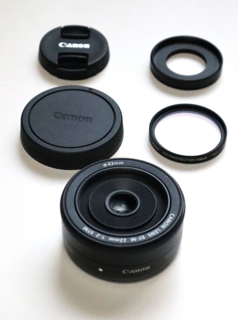 【未使用】キャノン EF-M22㎜ F2 STM 薄型パンケーキレンズ