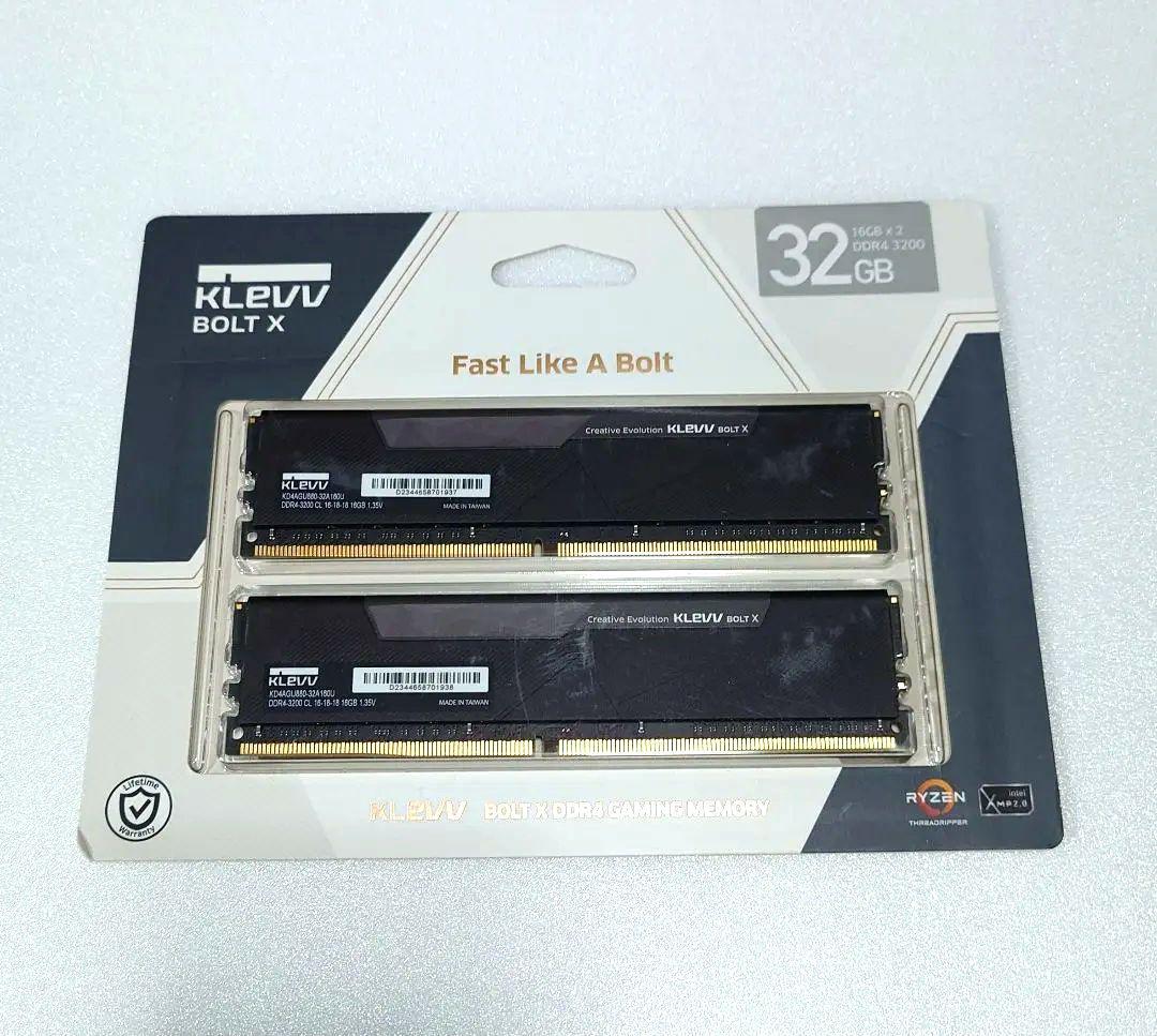 KLEVV BOLT X DDR4 16×2GB 32GB 3200 動作確認済