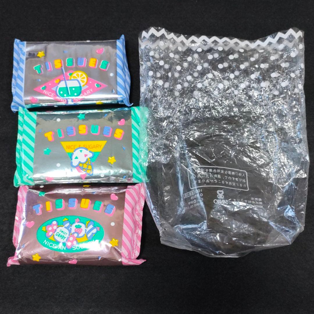 赤*花様 ■ 昭和レトロ サンリオ フレッシュパンチのファンシーなティッシュセッ