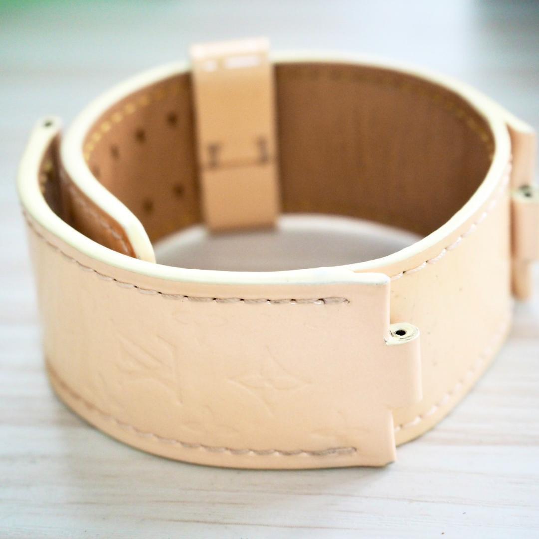LOUISVUITTON　腕時計ベルト（タンブール用）ホワイトピンク　モノグラム