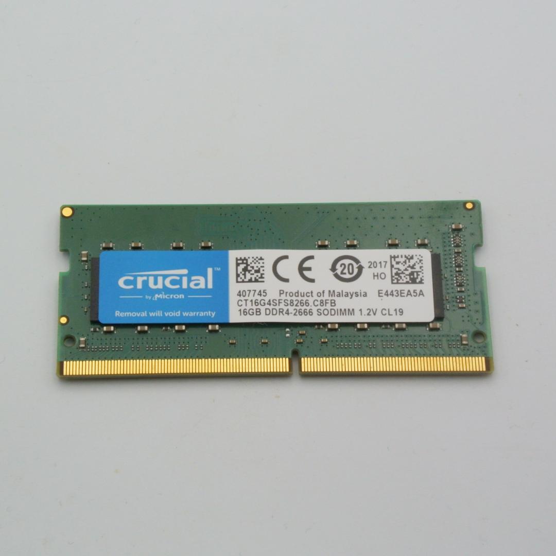 メモリー Crucial DDR4 SO-DIMM 2666MHz 16GB