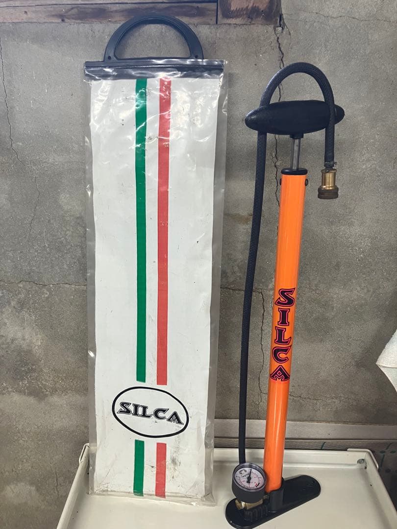 SILCA シリカ　ゲージ付きフロアポンプ　ビンテージ　空気入れ