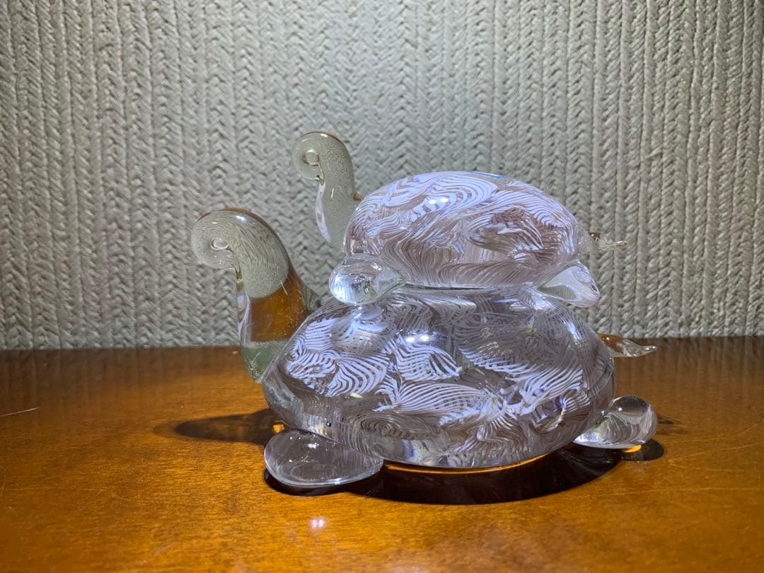 MURANOムラーノ親子亀　インテリア　ベネチアングラス　イタリア製