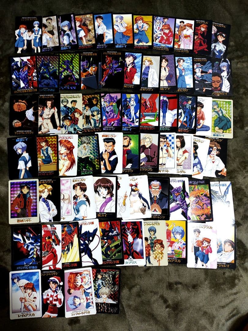 ☆６９枚（内キラ１０枚）新世紀エヴァンゲリオン　カードダス 当時物　ガチャ