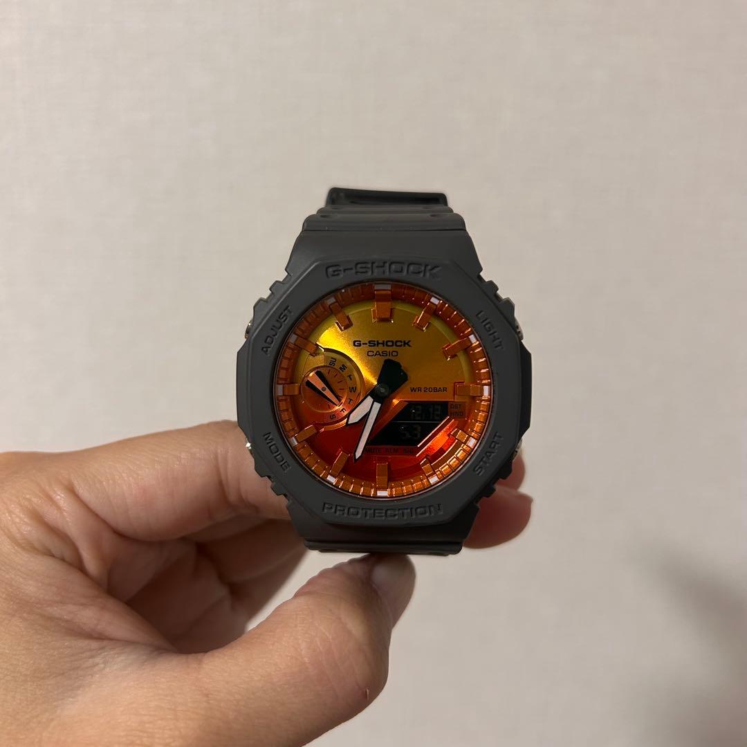 G-SHOCK GA-2100 オレンジ/ブラック