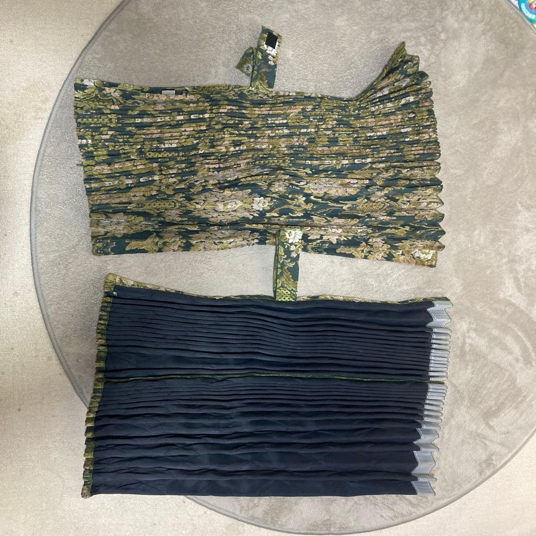 トラック用 仮眠カーテン（花籠グリーン） アコーディオン式