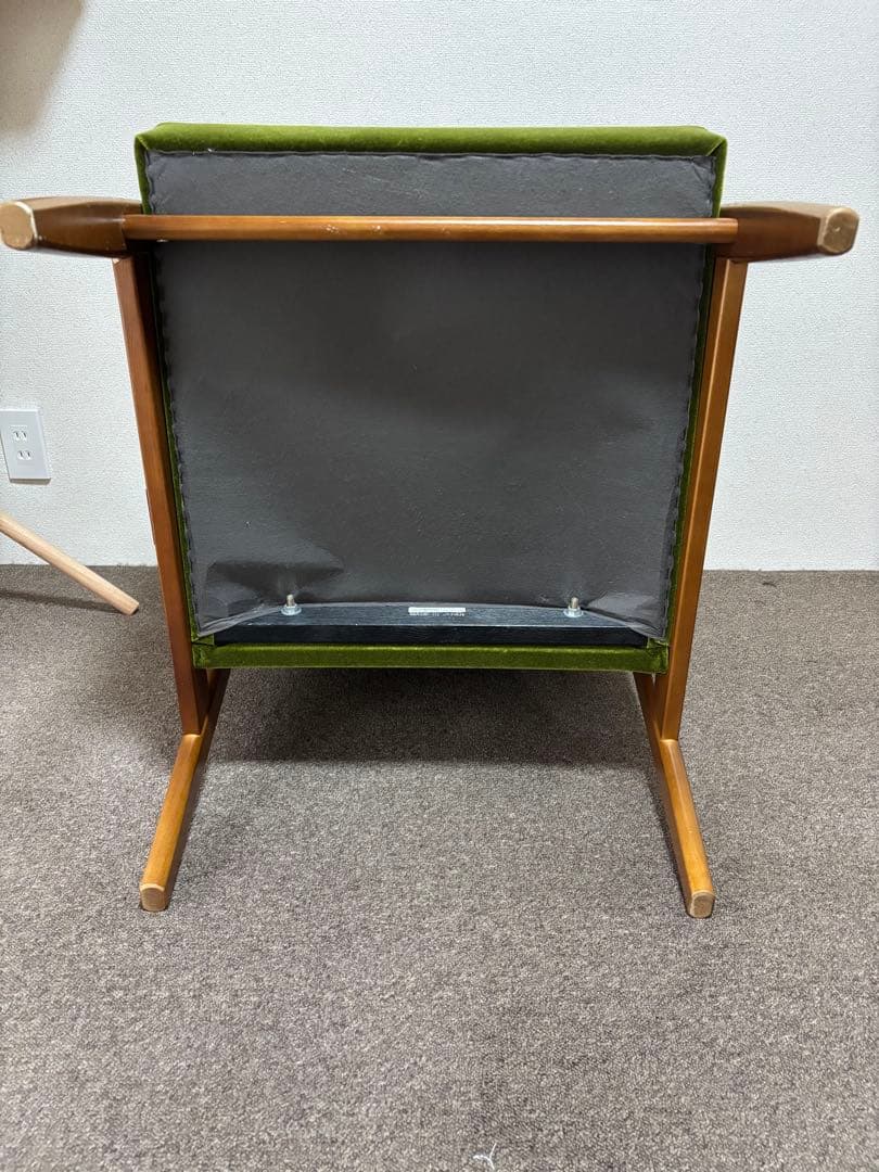 Karimoku カリモク 60 Kチェア モケットグリーン　1人用 椅子