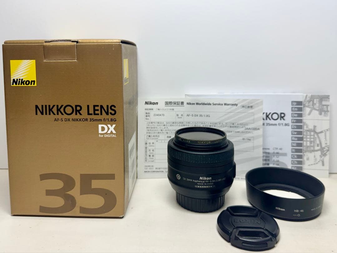 【美品】Nikon単焦点レンズAF-S DX NIKKOR 35mm f1.8G