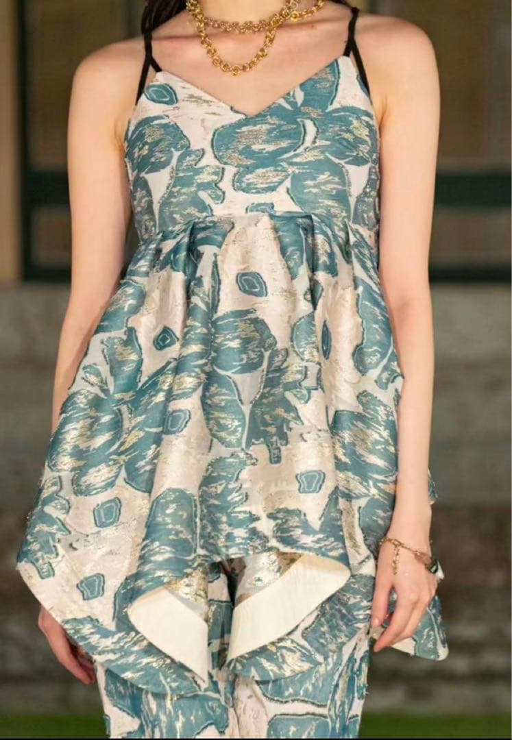 MURRAL ミューラル クオーツジャガード キャミソールトップ