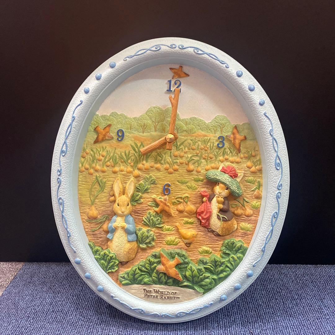 ピーターラビットの掛け時計