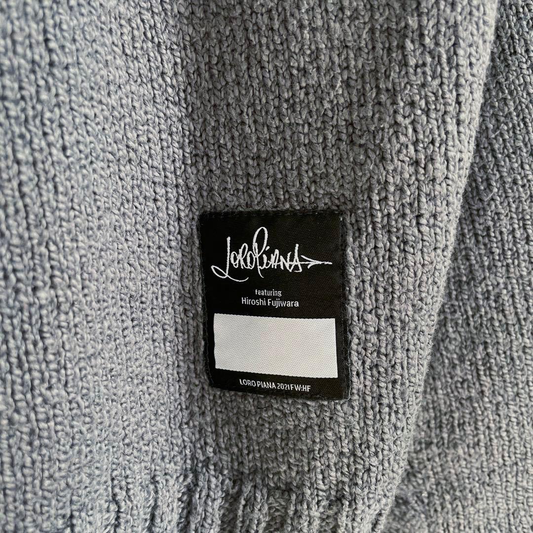 専用ロロピアーナ×藤原ヒロシコットンニットセーターグレーS
