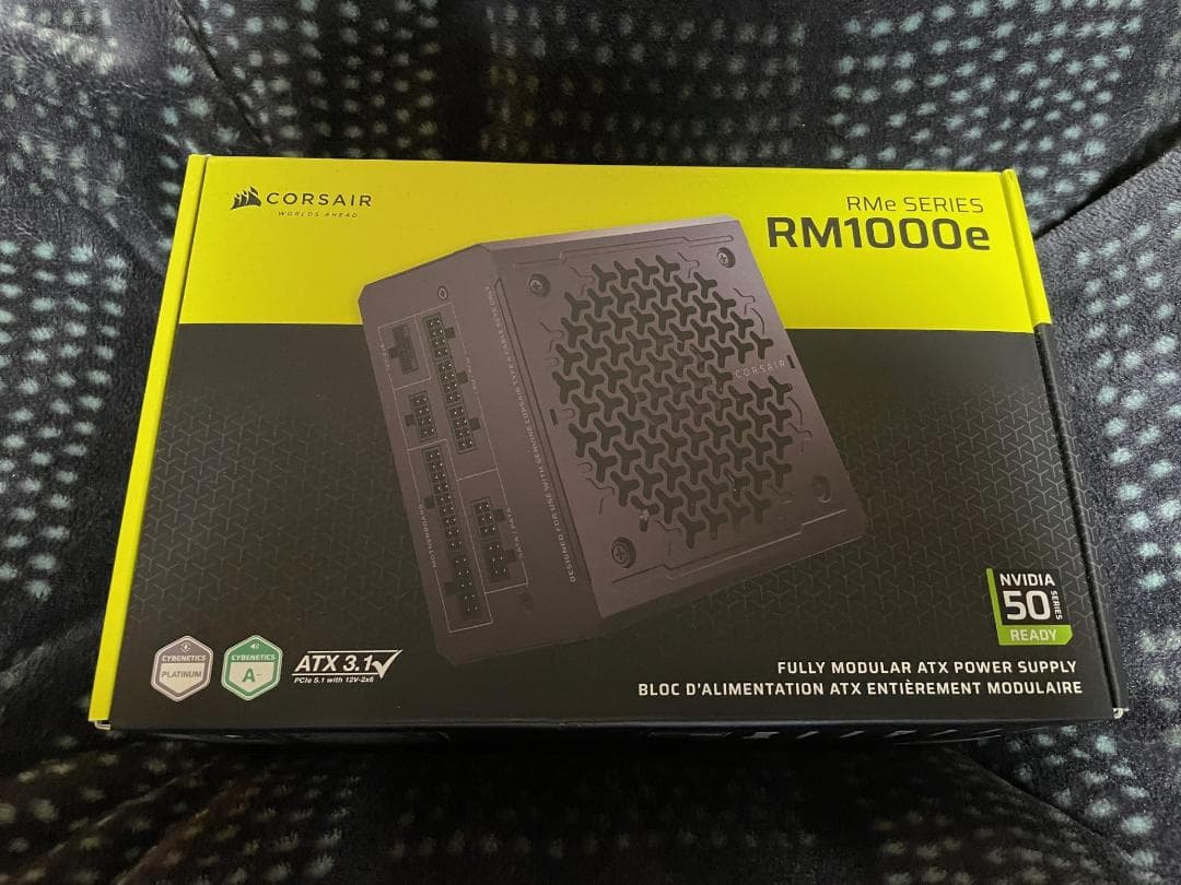 新品・未開封 2025年モデル CORSAIR RM1000e 1000W電源