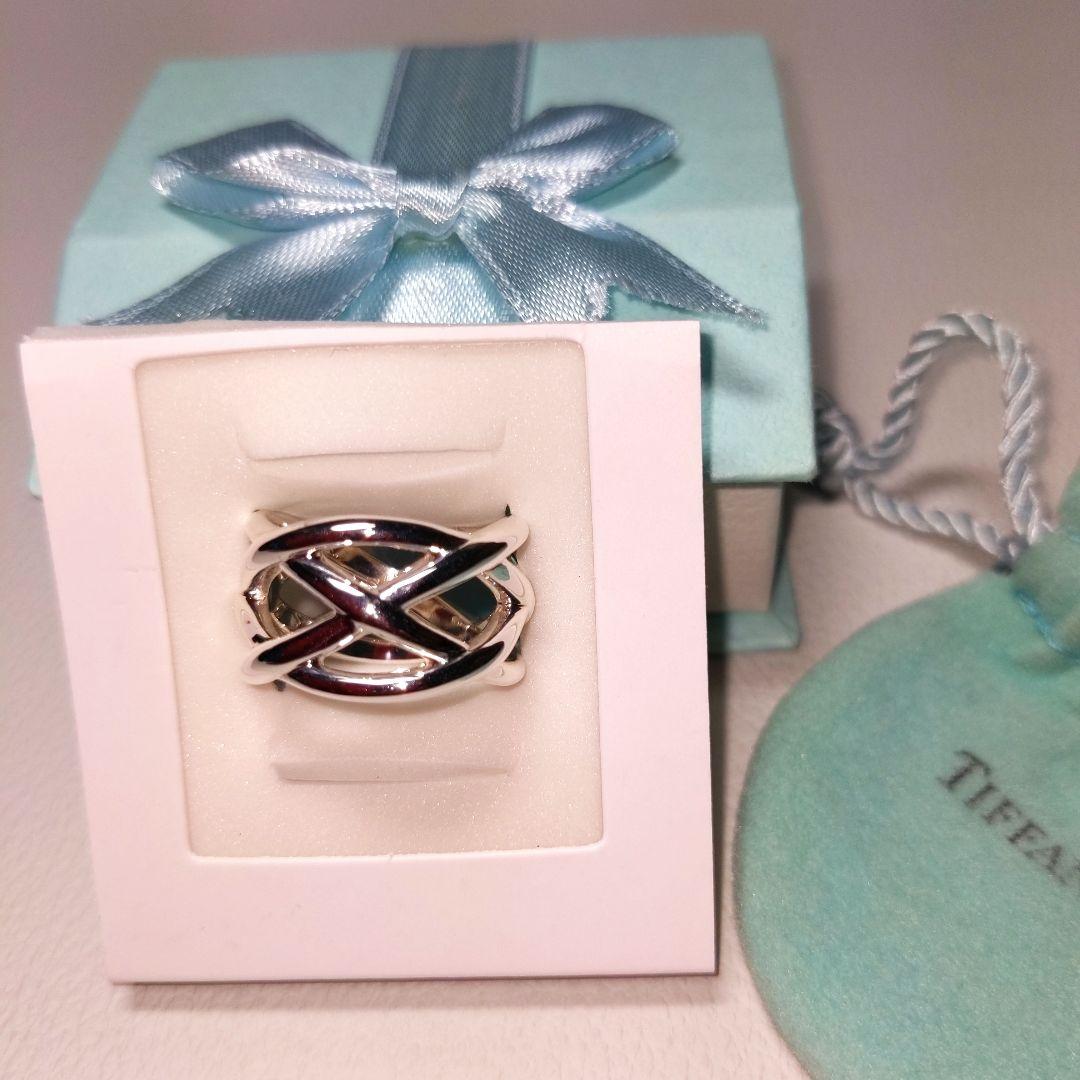 Tiffany & Co. シルバーリング 交差デザイン