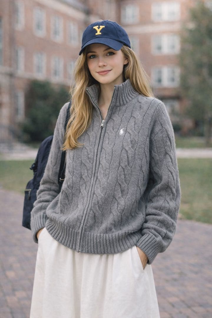 【極美品】ポロ・ラルフローレン 太ケーブル ★人気カラー★ プルオーバー 正規品