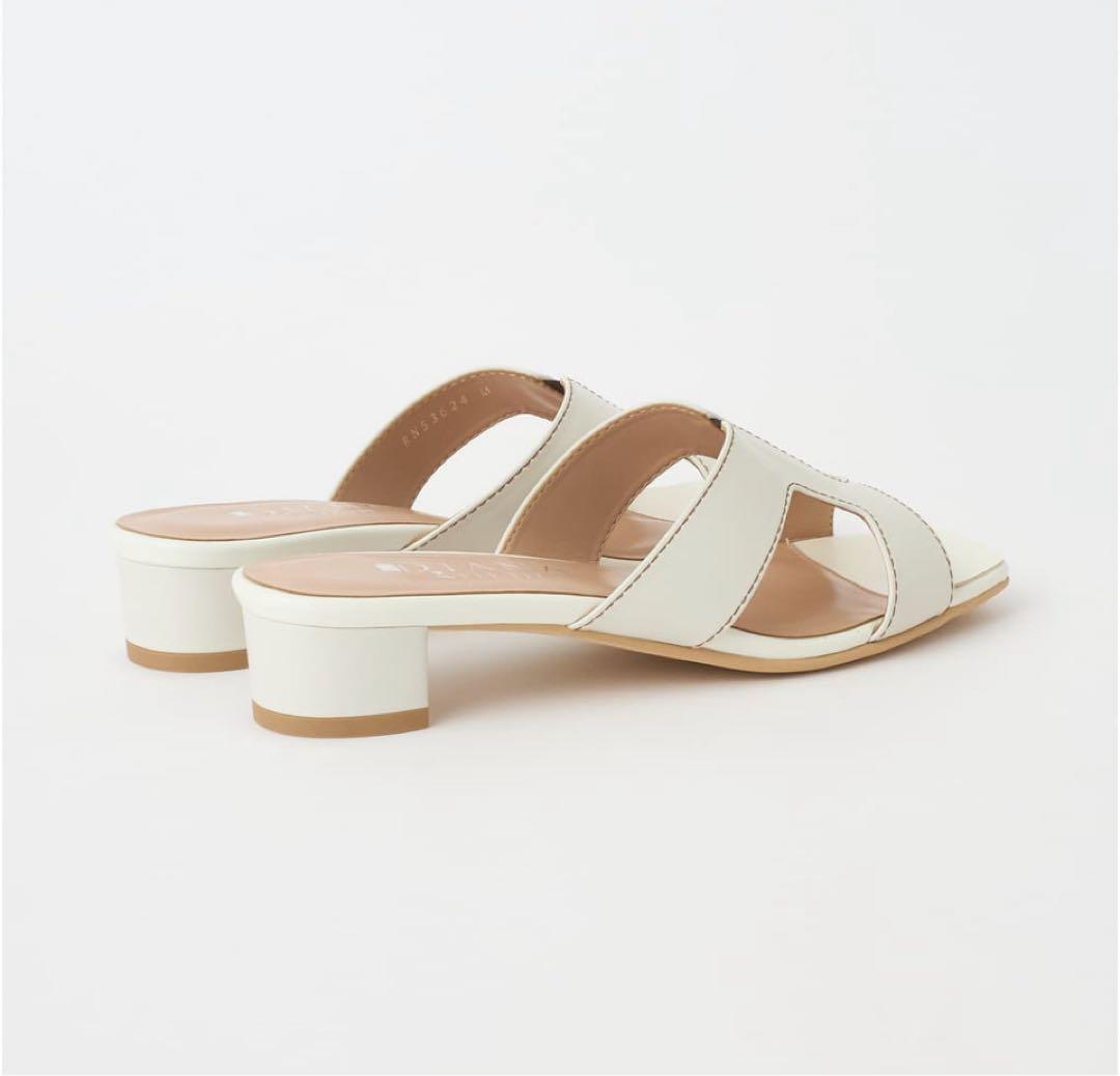 【未使用】今期2025 DIANA ホワイト ミュール　L　24.0 24.5