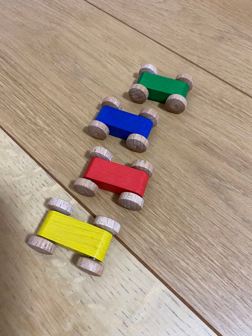 【美品】　ベック社 Beck トレインカースロープ　木製　知育玩具