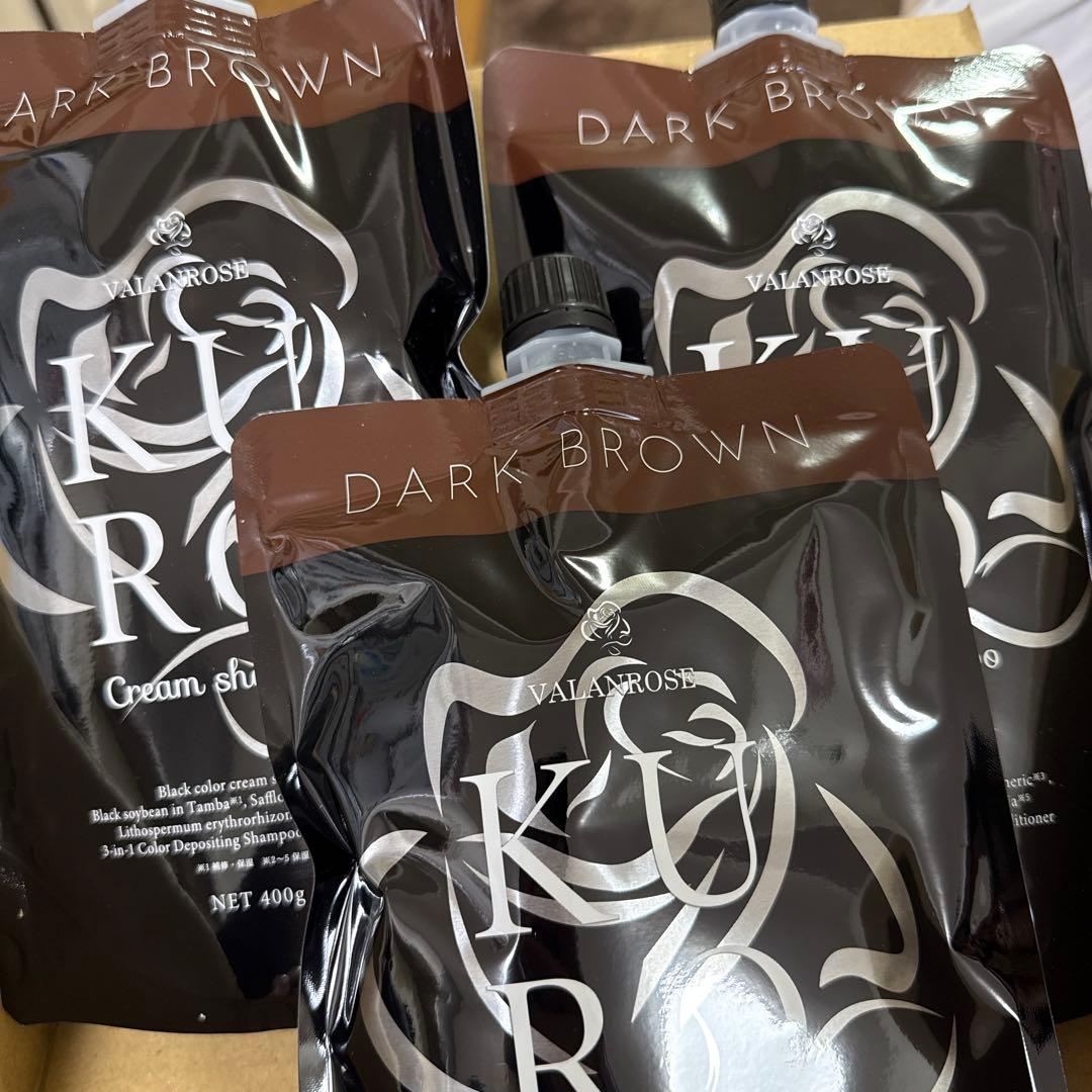 VALANROSE KURO ヘアカラークリームシャンプー　ダークブラウン