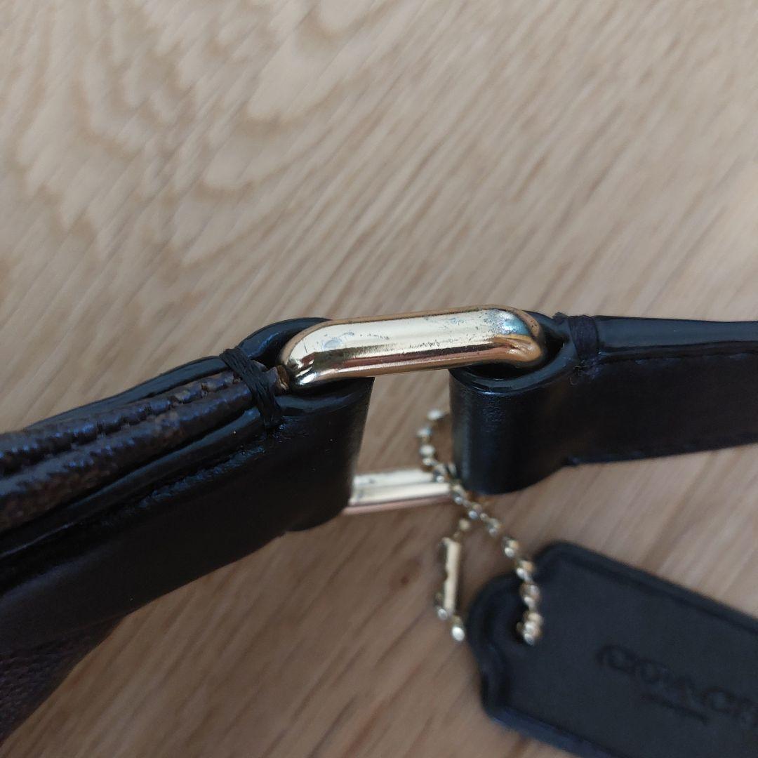 COACH ボディウェストバッグ ブラック　ブラウン