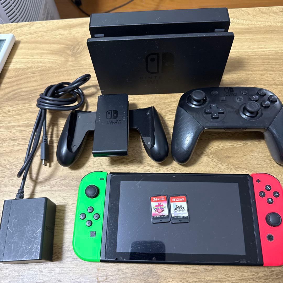 Nintendo Switch 本体 Proコントローラー付き 大乱闘付き