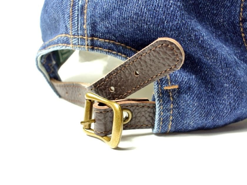 新品【ポロ カントリー】90年代復刻・刺繍デニムベースボールキャップ・本藍染め