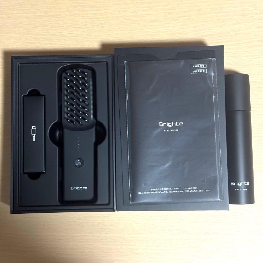 ブライト　エレキブラシブラシ型美顔器　ELEKI BRUSH　ローション付