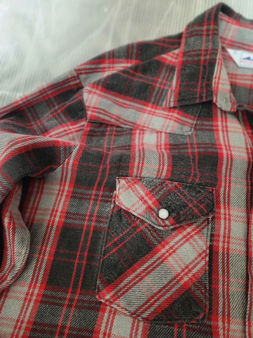 交渉中80sDAKOTAbyファイブブラザーウェスタンネルシャツ好配色USA 製