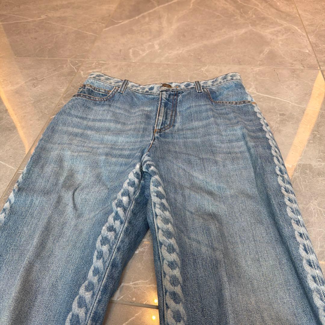 CHANEL ライトブルーデニムパンツ　36