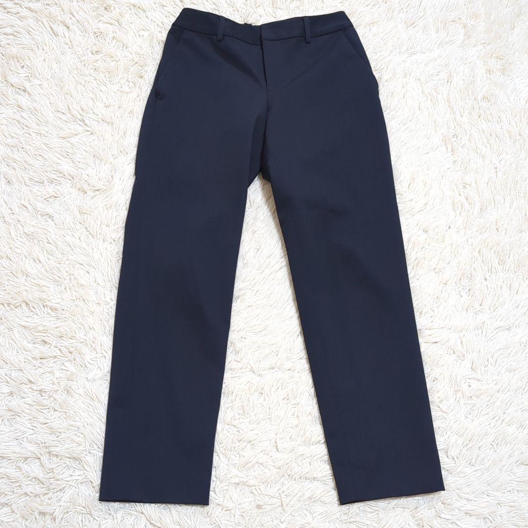 未使用級 ユナイテッドアローズ 3点セット ノーカラー パンツスカートスーツ 紺