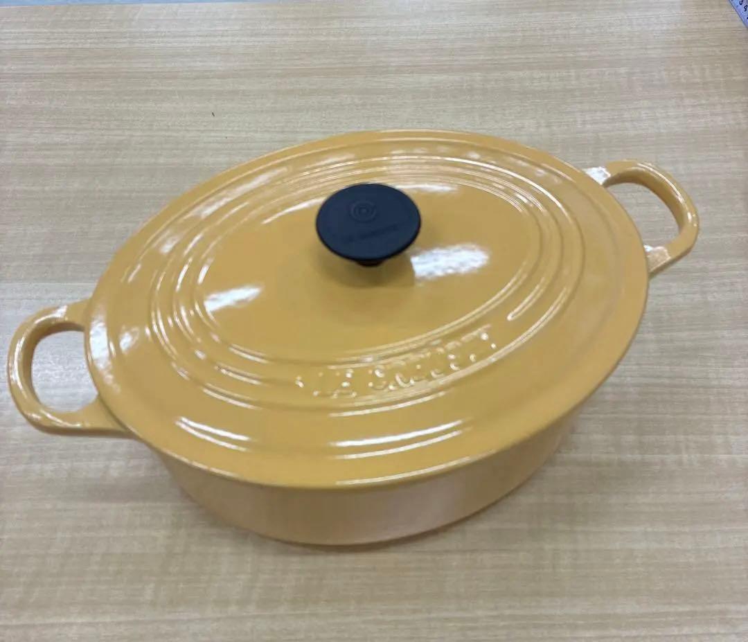 y*i様 ルクルーゼ　ココットオーバル　25cm イエロー　両手鍋　鍋
