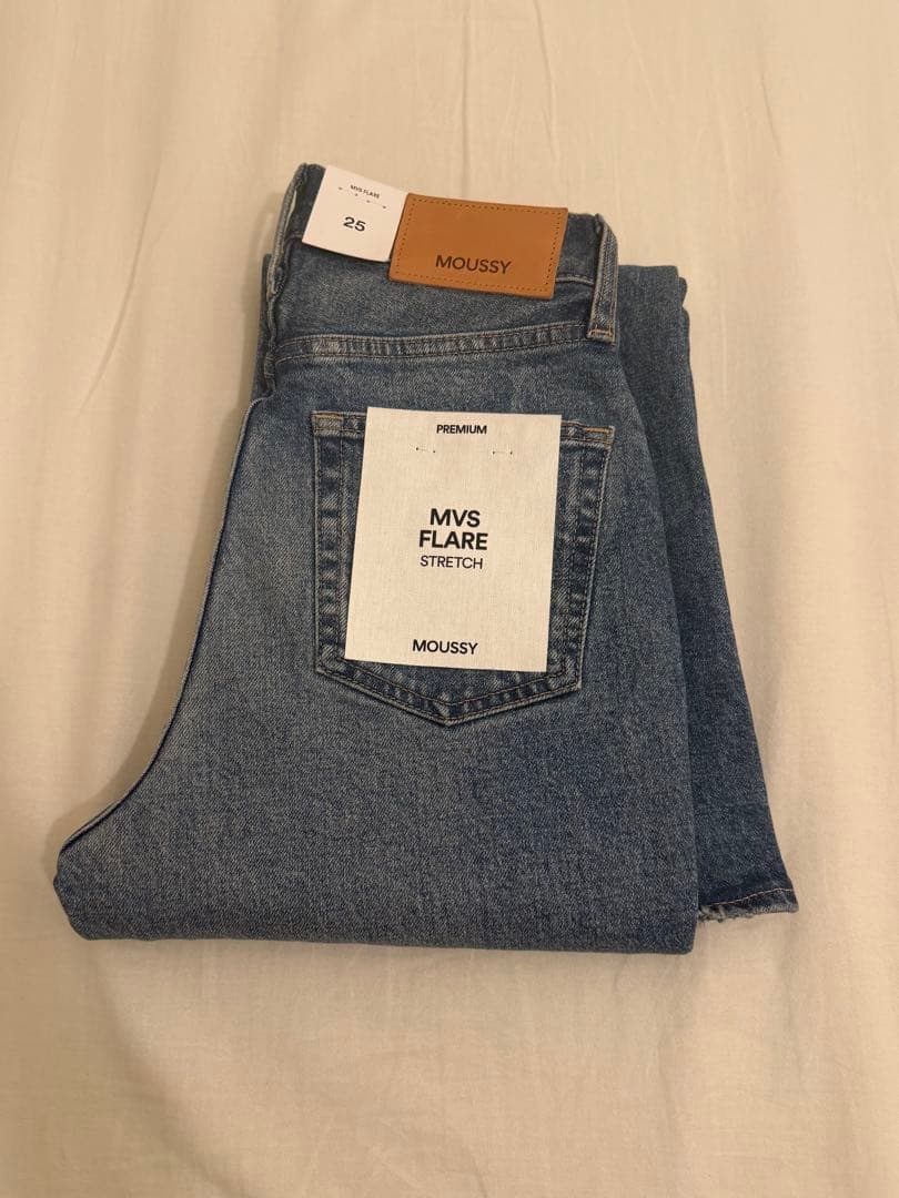 【新品】MOUSSY MVS FLARE デニム 25 新品未使用