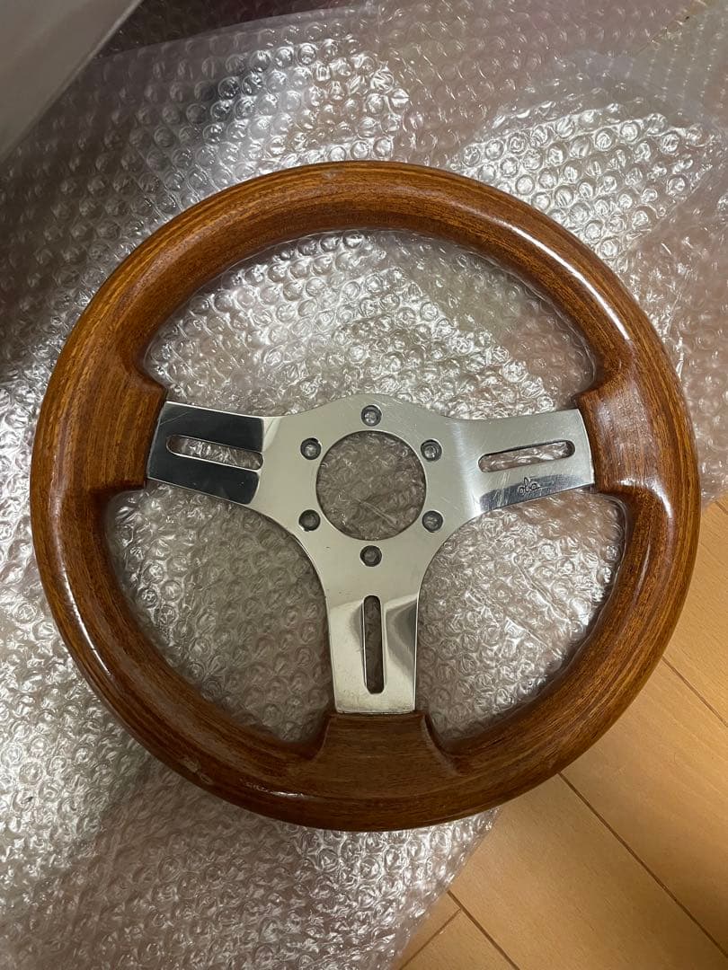 OBA 28センチ ステアリング 当時物 使用感あり