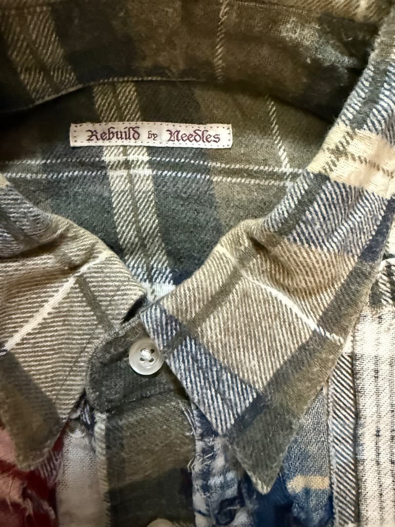 Rebuild by Needles フランネルシャツ 再構築 チェック 好配色