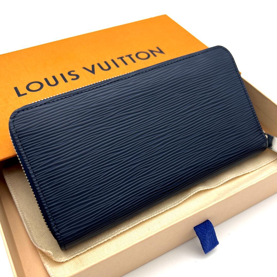【最高級美品】ルイヴィトン エピ ジッピーウォレット アンディゴブルー C148