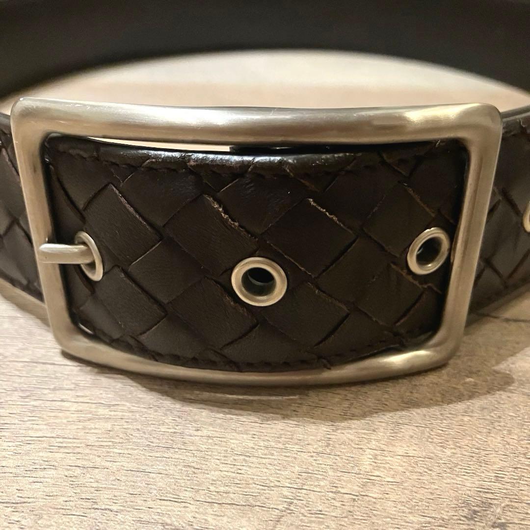BOTTEGA VENETA ベルト 85cm/34in ダークブラウン