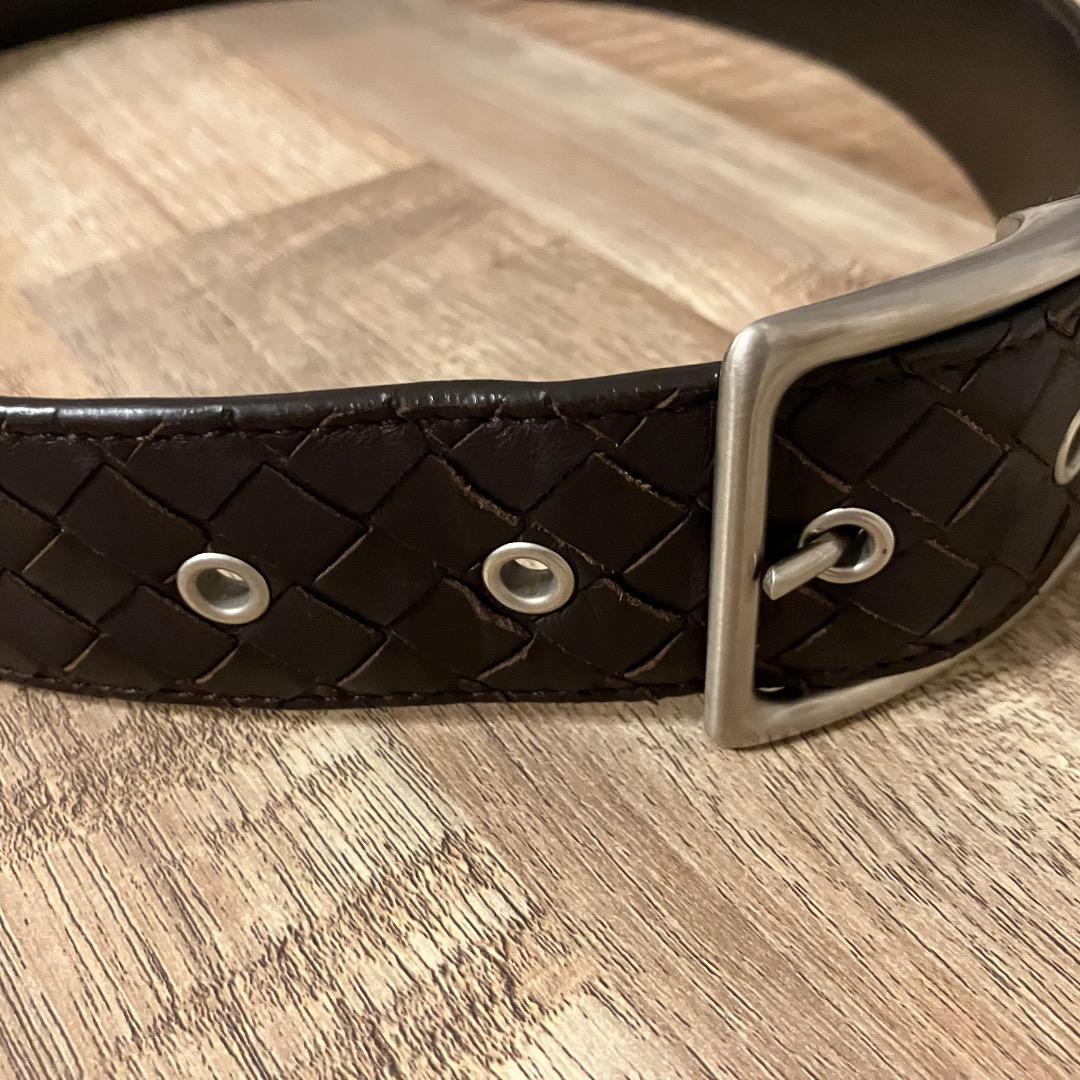 BOTTEGA VENETA ベルト 85cm/34in ダークブラウン