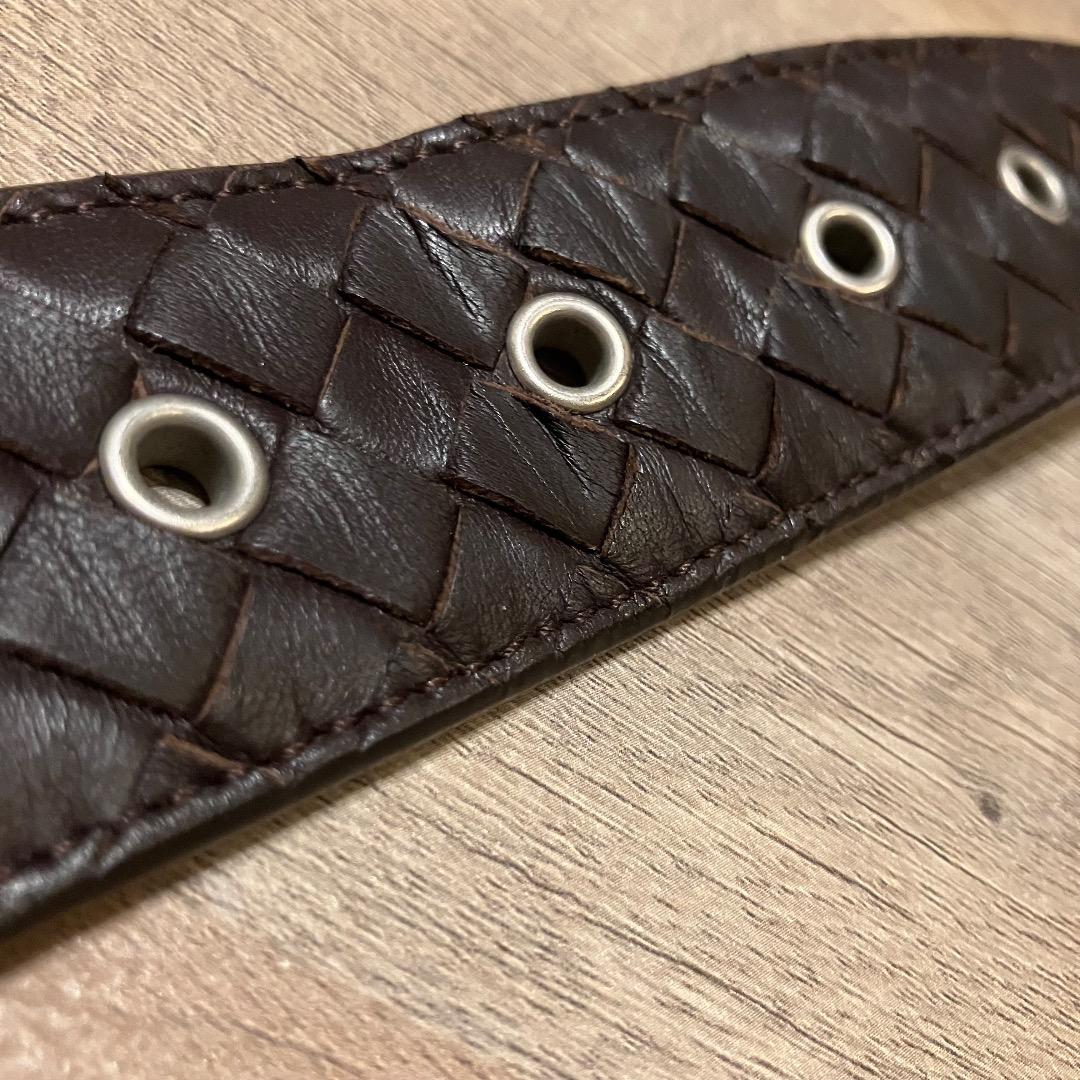 BOTTEGA VENETA ベルト 85cm/34in ダークブラウン