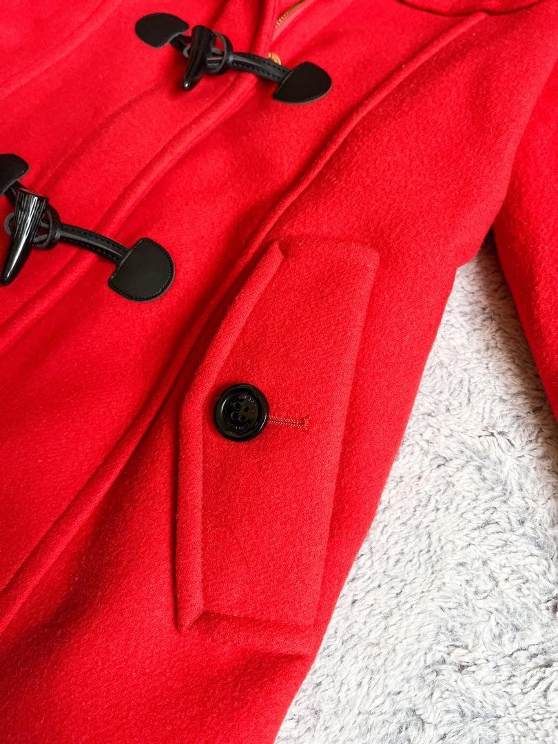 【ブルーレーベルクレストブリッジ】ショートダッフルコート 裏地CBチェック 38