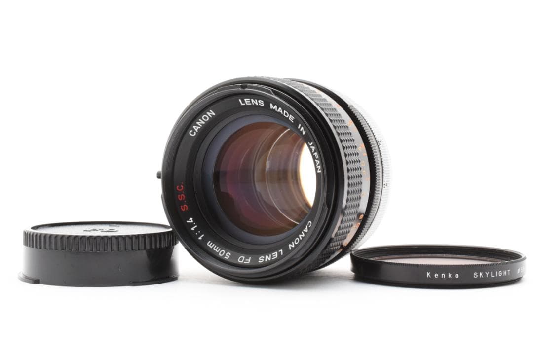 美品 CANON FD 50mm f1.4 S.S.C MF レンズ　M303