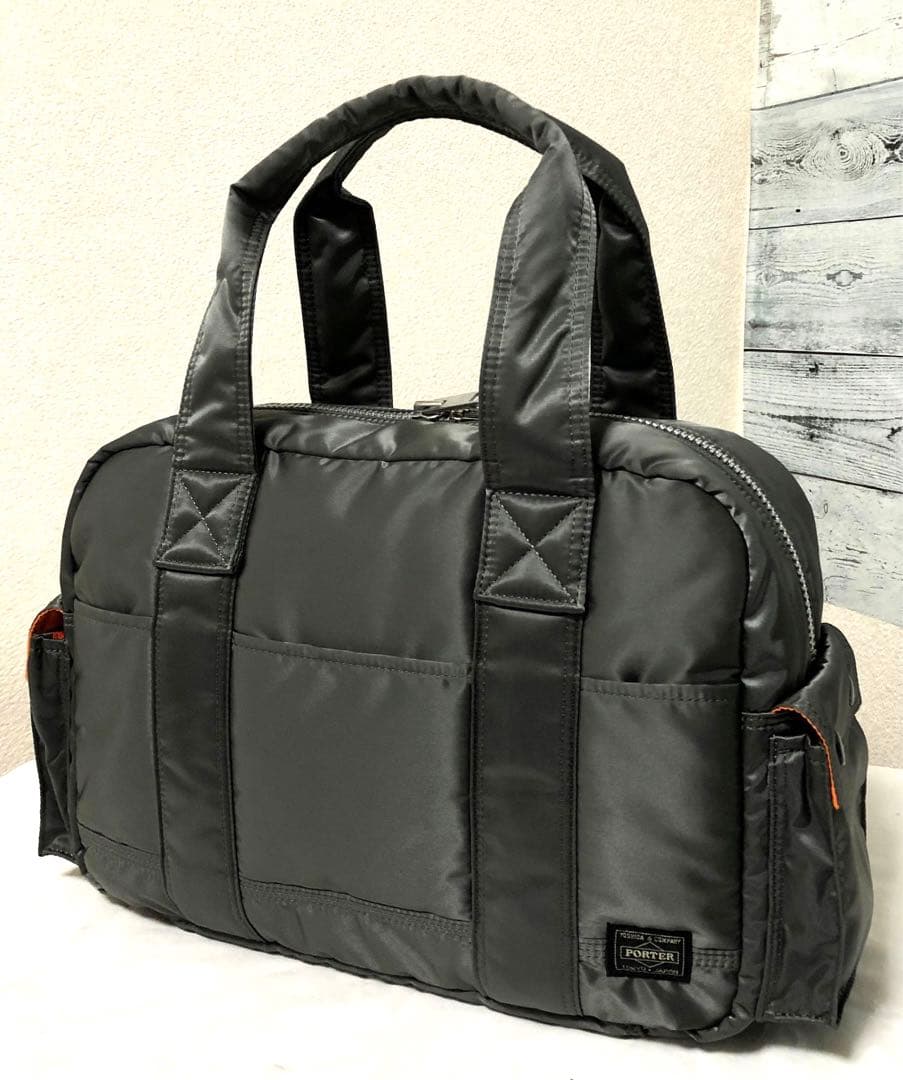 新品同様✨新型 ポータータンカー ボストンバッグ グレー ダッフル トートバッグ