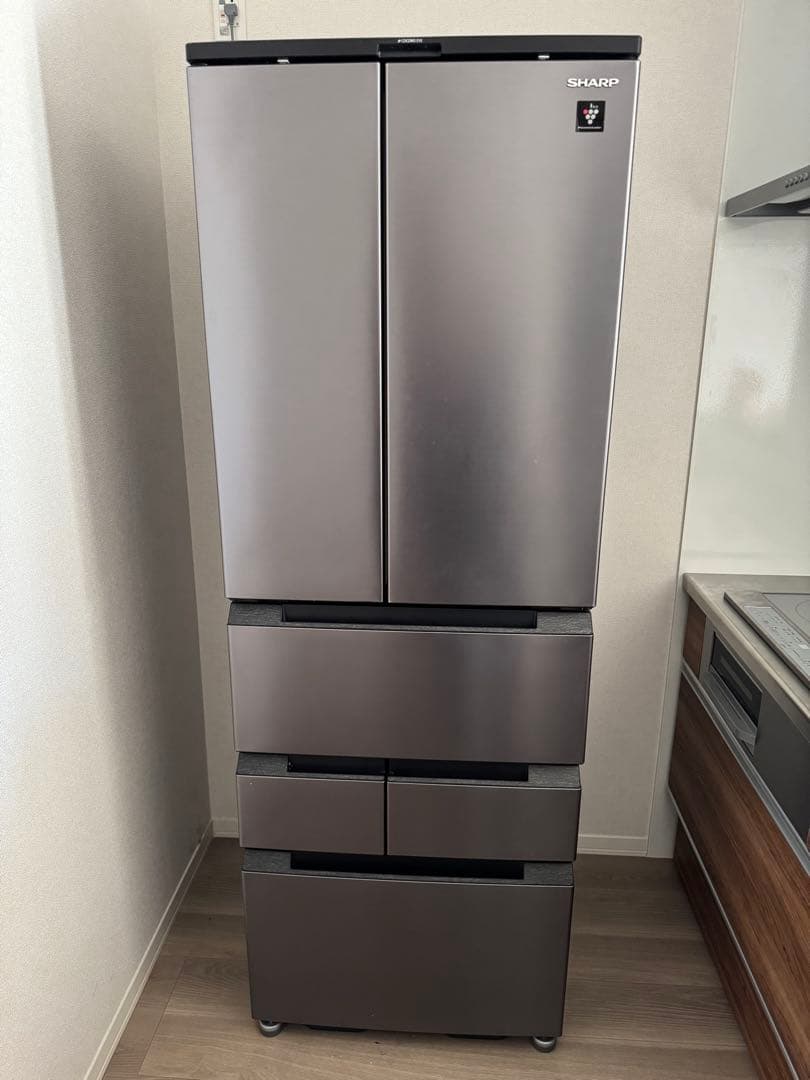 2023年製 シャープ 457L 冷蔵庫 6ドア SJ-MF46K-H