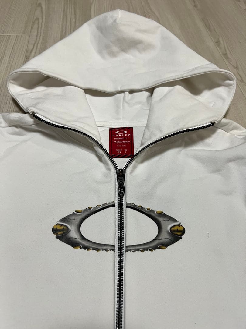 Oakley フルジップパーカー ホワイト